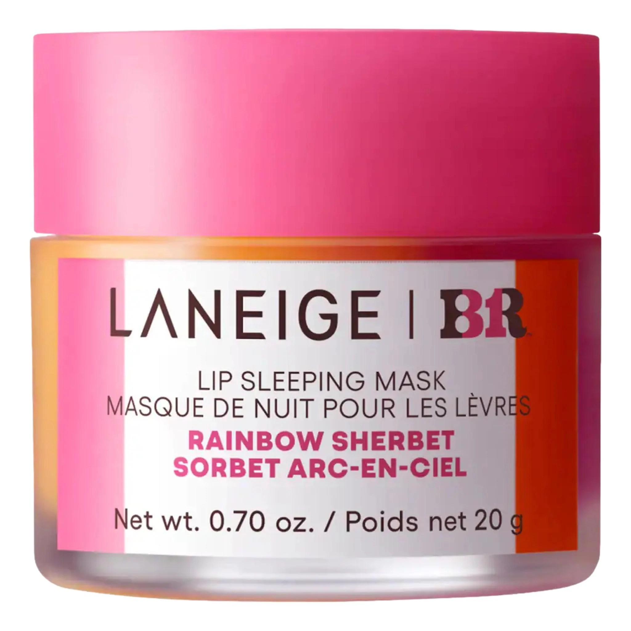 Laneige Lip Sleeping Mask Intense Hydration with Vitamin C – Baskin Robbins Rainbow Sherbert